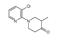 1-(3-chloropyridin-2-yl)-3-methylpiperidin-4-one Structure