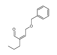 2-(2-phenylmethoxyethylidene)pentanal Structure