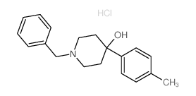 4-Piperidinol,4-(4-methylphenyl)-1-(phenylmethyl)-, hydrochloride (1:1) Structure