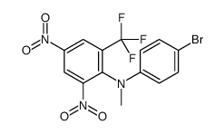 N-(4-bromophenyl)-N-methyl-2,4-dinitro-6-(trifluoromethyl)aniline结构式