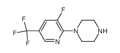1-(3-Fluoro-5-(trifluoromethyl)pyridin-2-yl)piperazine structure