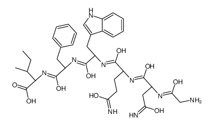 (2S,3S)-2-[[(2S)-2-[[(2S)-2-[[(2S)-5-amino-2-[[(2S)-4-amino-2-[(2-aminoacetyl)amino]-4-oxobutanoyl]amino]-5-oxopentanoyl]amino]-3-(1H-indol-3-yl)propanoyl]amino]-3-phenylpropanoyl]amino]-3-methylpentanoic acid Structure