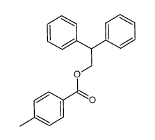2,2-diphenylethyl 4-methylbenzoate结构式