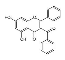 3-benzoyl-5,7-dihydroxy-2-phenyl-chromen-4-one Structure