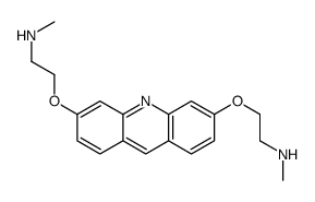 N-methyl-2-[6-[2-(methylamino)ethoxy]acridin-3-yl]oxyethanamine结构式