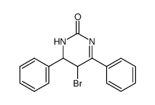4,6-diphenyl-5-bromo-5,6-dihydropyrimidine-2(1H)-one Structure