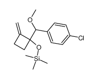 1-((4-chlorophenyl)methoxymethyl)-2-methylene-1-(trimethylsiloxy)cyclobutane Structure