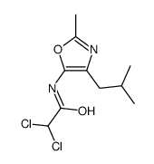 2,2-dichloro-N-[2-methyl-4-(2-methylpropyl)-1,3-oxazol-5-yl]acetamide结构式