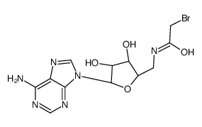 5'-bromoacetamido-5'-deoxyadenosine结构式