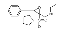 N-[(3-phenyl-2-pyrrolidin-1-ylsulfonyloxiran-2-yl)methyl]ethanamine结构式