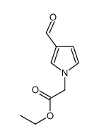 ethyl 2-(3-formylpyrrol-1-yl)acetate Structure