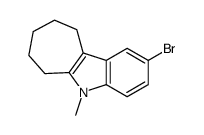 2-bromo-5-methyl-7,8,9,10-tetrahydro-6H-cyclohepta[b]indole Structure