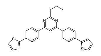 2-propyl-4,6-bis(4-thiophen-2-ylphenyl)pyrimidine结构式