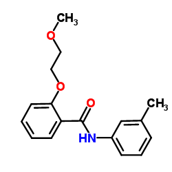 2-(2-Methoxyethoxy)-N-(3-methylphenyl)benzamide结构式