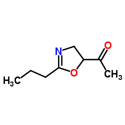 Ethanone, 1-(4,5-dihydro-2-propyl-5-oxazolyl)- (9CI) structure