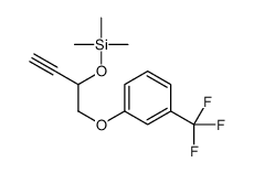 trimethyl-[1-[3-(trifluoromethyl)phenoxy]but-3-yn-2-yloxy]silane结构式