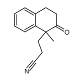 1-(2-Cyanethyl)-1-methyl-2-tetralon结构式