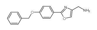 2-(4-BENZYLOXY-PHENYL)-OXAZOL-4-YL-METHYLAMINE structure