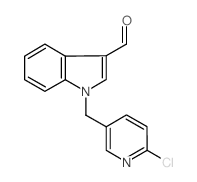 1-[(6-Chloro-3-pyridinyl)methyl]-1H-indole-3-carbaldehyde Structure