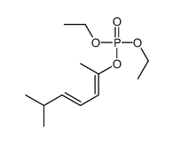 diethyl 6-methylhepta-2,4-dien-2-yl phosphate Structure