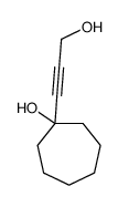 1-(3-hydroxyprop-1-ynyl)cycloheptan-1-ol Structure