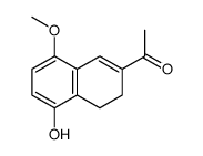 1-(5-hydroxy-8-methoxy-3,4-dihydronaphthalen-2-yl)ethanone Structure