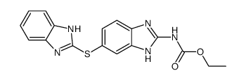 ethyl 5(6)-(2-benzimidazolylthio)-benzimidazole-2-carbamate结构式
