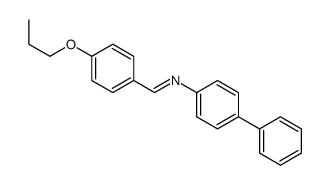 N-(4-phenylphenyl)-1-(4-propoxyphenyl)methanimine Structure