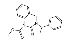 (1-Benzyl-5-phenyl-4,5-dihydro-1H-imidazol-2-yl)-carbamic acid methyl ester结构式