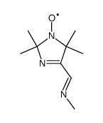 4-methyliminomethyl-2,2,5,5-tetramethyl-3-imidazoline-1-oxyl结构式
