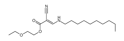 2-ethoxyethyl 2-cyano-3-(decylamino)prop-2-enoate结构式