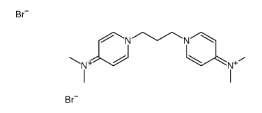1-[3-[4-(dimethylamino)pyridin-1-ium-1-yl]propyl]-N,N-dimethylpyridin-1-ium-4-amine,dibromide Structure