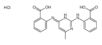2-[[2-(2-carboxyanilino)-6-methylpyrimidin-4-yl]amino]benzoic acid,hydrochloride Structure