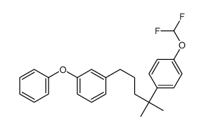 1-(difluoromethoxy)-4-[2-methyl-5-(3-phenoxyphenyl)pentan-2-yl]benzene Structure