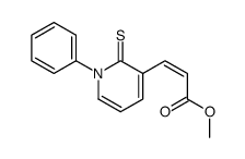 Z-3-(2-carbomethoxyvinyl)-1-phenyl-2(1H)-pyridinethione Structure