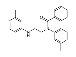 N-[2-(3-methylanilino)ethyl]-N-(3-methylphenyl)benzamide结构式