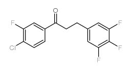 4'-CHLORO-3'-FLUORO-3-(3,4,5-TRIFLUOROPHENYL)PROPIOPHENONE结构式