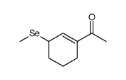 Ethanone, 1-[3-(methylseleno)-1-cyclohexen-1-yl] Structure