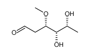 3-O-Methyl-2,6-dideoxy-D-xylo-hexose结构式