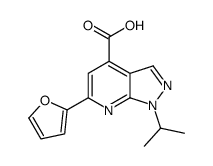 6-(Furan-2-yl)-1-isopropyl-1H-pyrazolo[3,4-b]pyridine-4-carboxylic acid picture