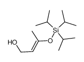 (E)-3-[tris-(1-methylethyl)silyloxy]but-2-en-1-ol结构式