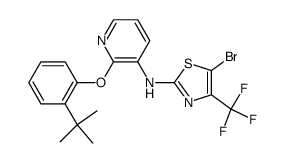 N-(5-bromo-4-(trifluoromethyl)thiazol-2-yl)-2-(2-tert-butylphenoxy)-pyridin-3-amine Structure