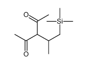 3-(1-trimethylsilylpropan-2-yl)pentane-2,4-dione结构式