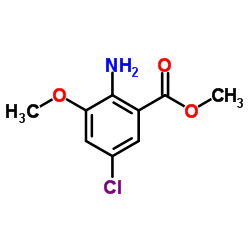 Methyl 2-amino-5-chloro-3-methoxybenzoate Structure