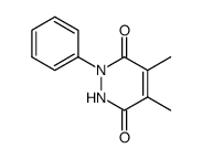 4,5-dimethyl-1-phenyl-1,2-dihydro-pyridazine-3,6-dione结构式