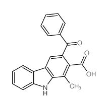 3-benzoyl-1-methyl-9H-carbazole-2-carboxylic acid Structure