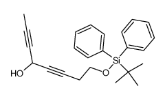 1-(tert-butyldiphenylsilanyloxy)octa-3,6-diyn-5-ol结构式