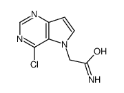 2-(4-chloropyrrolo[3,2-d]pyrimidin-5-yl)acetamide Structure