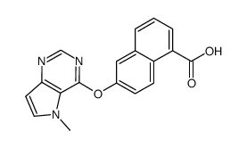 6-[(5-methyl-5H-pyrrolo[3,2-d]pyrimidin-4-yl)oxy]-1-naphthoic acid Structure