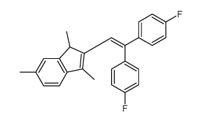 2-[2,2-bis(4-fluorophenyl)ethenyl]-1,3,6-trimethyl-1H-indene Structure